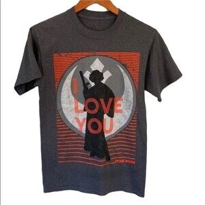 Disney Parks Starwars Princess Leia I Love You T-Shirt Cotton Blend
